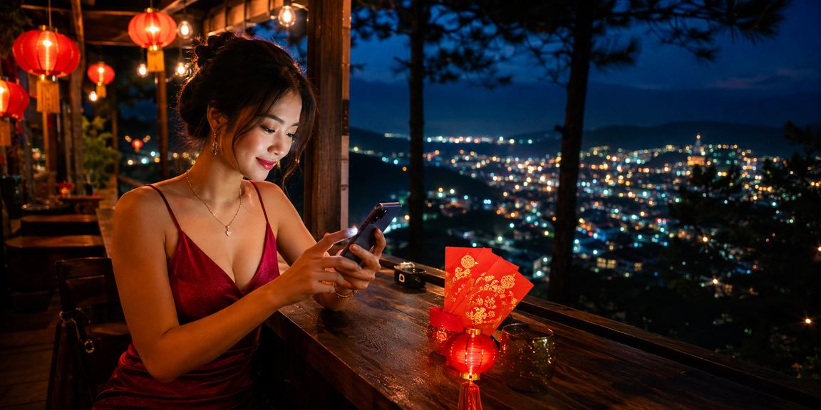 Lễ hội đèn lồng và phong bao đỏ may mắn tại Đà Lạt mùa hội